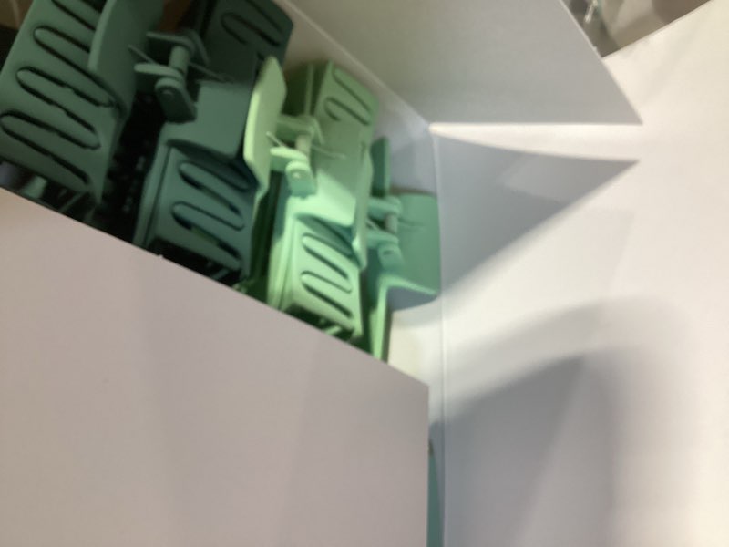 Condition photo showing Good Condition for 12 pcs green large square hair claw clips for women, 4.3-inch matte rectangle claw, strong hold non-slip hair clips for thick & thin hair
