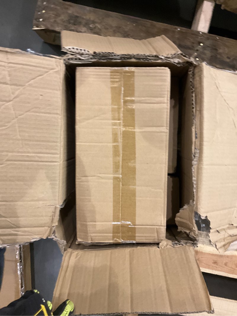 Condition photo showing As Is for amazon basics neoprene dumbbell hand weights for exercise and muscle toning rack with 3 pairs (5, 10, and 15 pound)