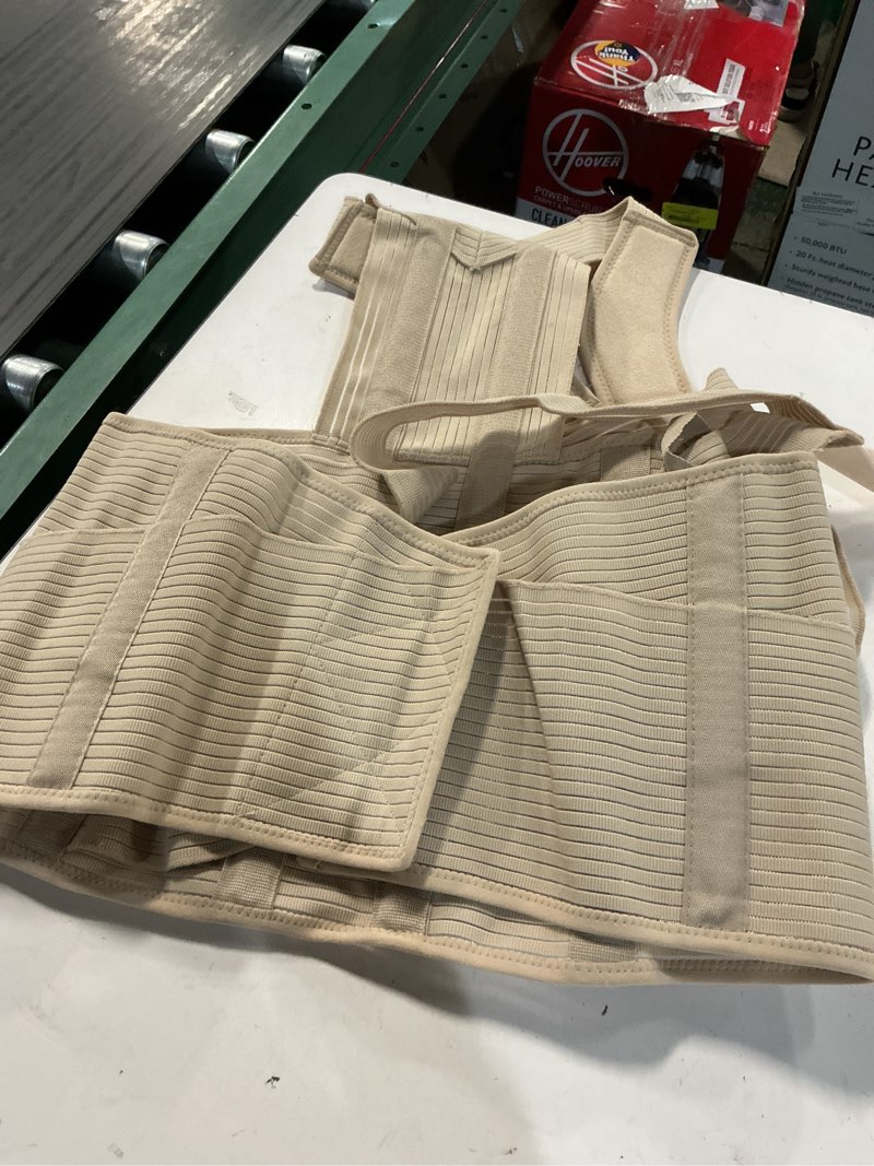 Condition photo showing As Is for neo g dorsolumbar support brace - back support for early kyphosis, rounded shoulders, posture correction, muscular aches, lumbar support - fully adjustable - class 1 medical device - large - long large long back: 35.4 - 45.3 in
