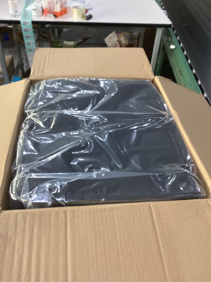 Condition photo showing New/Like New for Fireproof Document Box with Fireproof Zipper,Hard Case Fireproof File Box with Lock,Insulated Non-Foldable Fireproof File Cabinet Large Portable Home Office File Organizer for Hanging Letter Folders