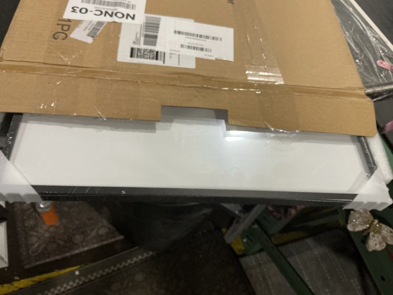 Condition photo showing Good Condition for 16x21 Aluminum Metal Picture Frame,Tempered Glass Black Photo Frame 16x21 for Family Photo,Posters,Art,Document to Wall Mount Horizontally or Vertically 16x21 Black