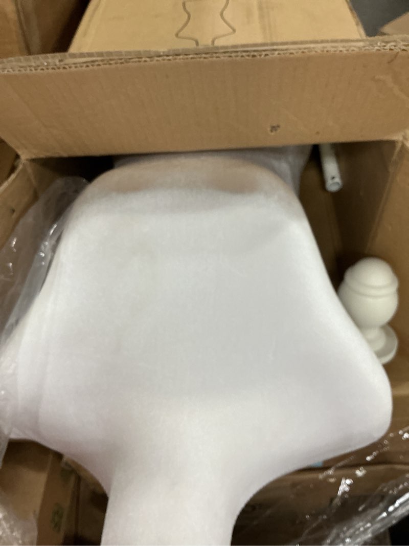 Condition photo showing Good Condition for Mannequin Dress Form Female Dress Model Torso Display Mannequin Body 50-63 Inch Height Adjustable Tripod Stand (White, 50-63 Inches) White 50-63 Inches