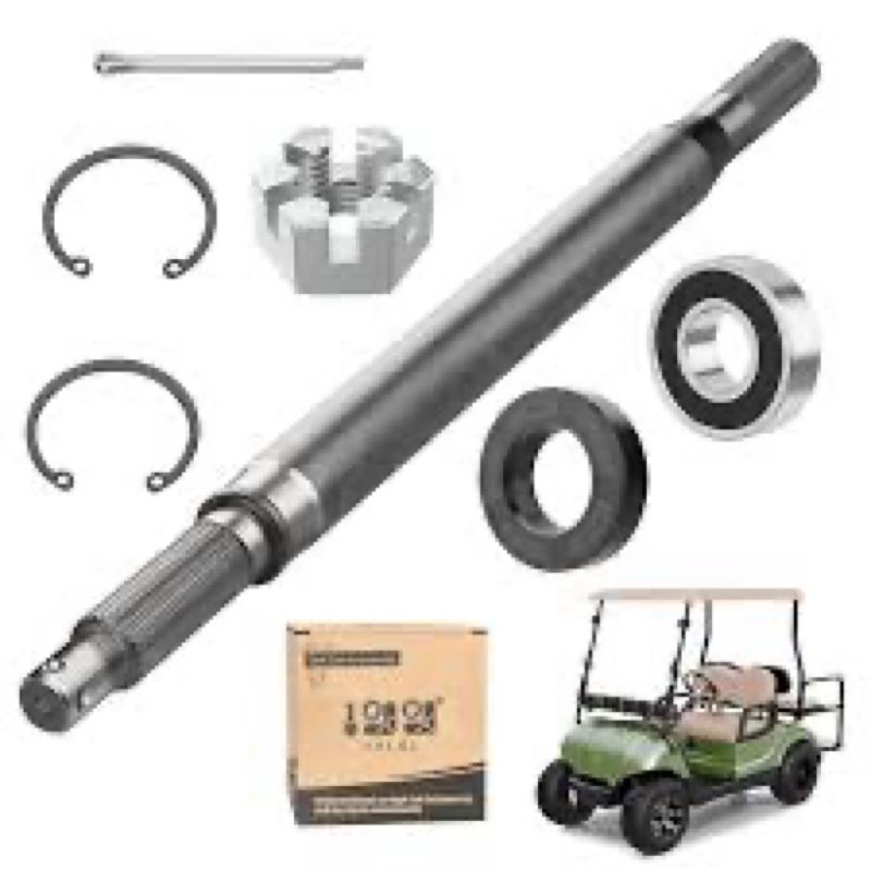 10L0L Golf Cart Rear Spline Axle Shaft for Yamaha G16 G19 G22 G27 (1996-2008) Models, Passenger Side