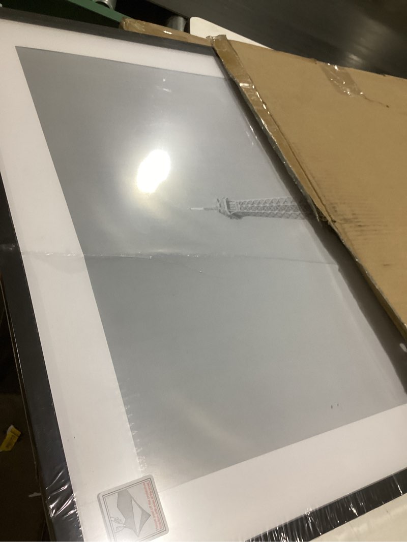 Condition photo showing As Is for upsimples 24x34 poster frame, display pictures 20x30 with mat or 24 x 34 without, wall hanging picture frames, black, 1 pack black 24x34