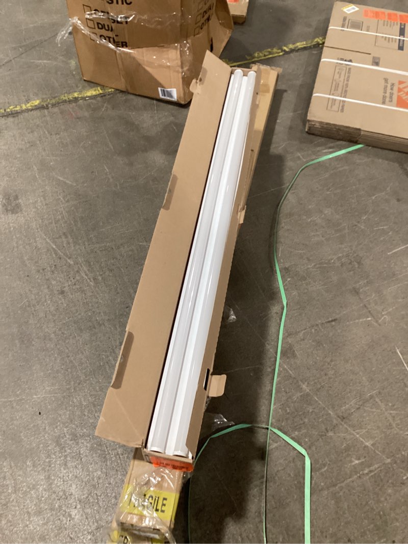 Condition photo showing Good Condition for metalux 4 ft. 2-light linear white integrated led ceiling strip light for commercial/residential use with 4200 lumens, 4000k