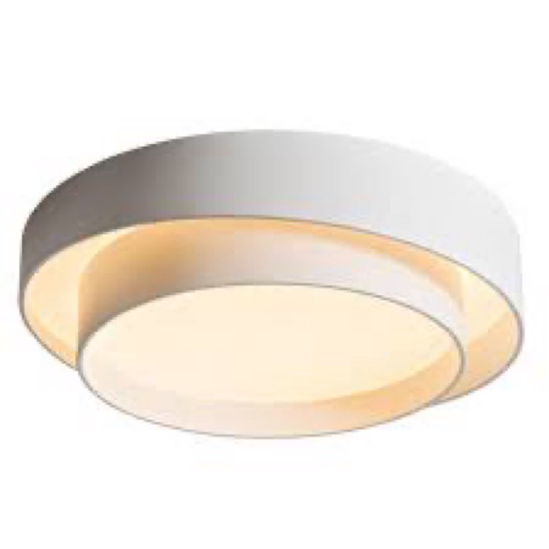 LQZCXMF Simple Style Ceiling Lamp Decorative LED Three-Color Dimming Close to Ceiling Light Flush Mo