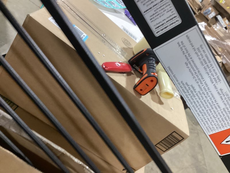 Condition photo showing Good Condition for comomy 36" extra tall baby gate for stairs and doorways - fits 29.5" to 48.8" wide openings, auto close extra wide dog gate for house, pressure mounted easy walk through pet with door, black 36"tall 48.8"wide black