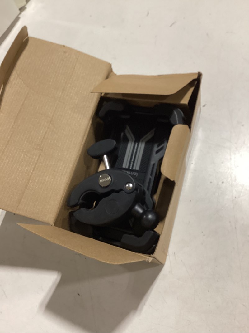 Condition photo showing Good Condition for lamicall motorcycle phone mount holder - [dual vibration dampener] [upgrade handlebar clip] motorcycle cell phone holder, bike phone mount, gifts for iphone 16 15 14 pro max, 4.7-6.7" phones, black