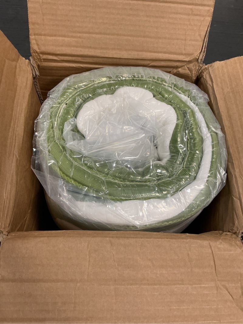 Condition photo showing New/Like New for twin mattress 10 inch - twin size memory foam mattress in a box with individually pocket springs, hybrid gel foam mattresses medium firm, fiberglass free and pressure relief for all sleep positions