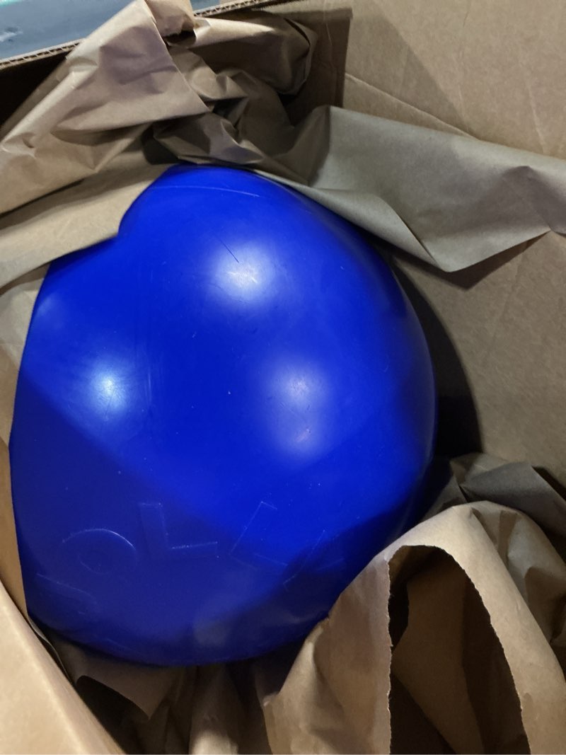 Condition photo showing As Is for Jolly Pets Push-n-Play Ball Dog Toy, 14 Inches/Extra-Large, Blue (314 BL), for All Breed Sizes 14 Inches/ Extra-Large Blue
