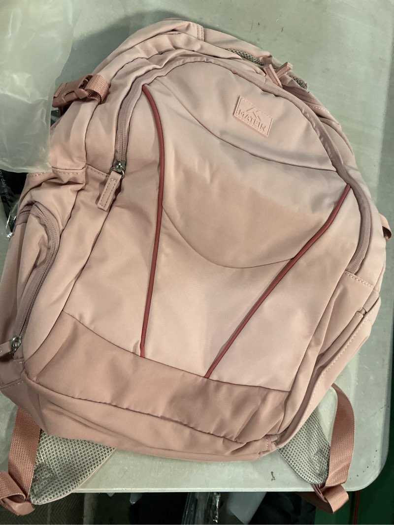 Condition photo showing Good Condition for matein her laptop work backpack with lunch compartment for women, water resistant work backpack for office commute with rfid pocket, teacher nurse college school bag fits up to 17 inch computer, pink pink 17.3 inch