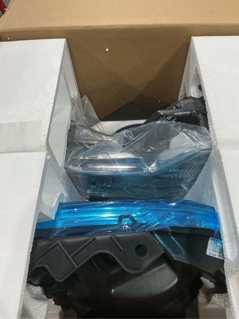 Condition photo showing Good Condition for headlight assembly compatible with 2009-2014 ford f150 oe style pickup direct replacement headlamp with chrome housing amber reflector clear lens driver and passenger side a-chrome housing amber reflector oe type
