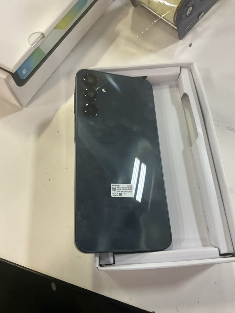 Condition photo showing As Is for verizon prepaid samsung galaxy a16, 128gb, 5g, black -prepaid smartphone [locked to verizon prepaid].    *** working condition verified. no network or connectivity tests were performed.bidder be advised ***