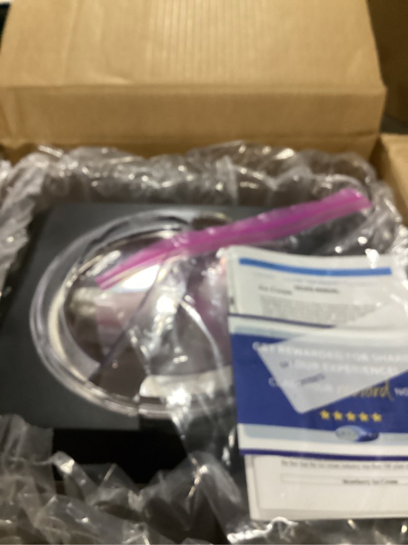 Condition photo showing Good Condition for cuisinart ice cream maker machine, 2-quart ice cream, sorbet and frozen yogurt machine, fully automatic double-insulated freezer bowl makes frozen desserts in under 30 minutes, ice30bcp1, silver