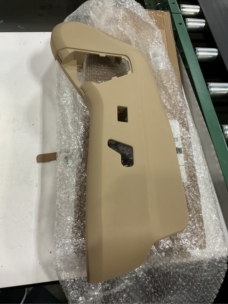 Condition photo showing New/Like New for motoall front left driver seat trim track cover side tan beige outer power seat switch panel bezel seat track shield cover trim for chrysler town & country 2011-2016 for dodge grand caravan 2011-2019