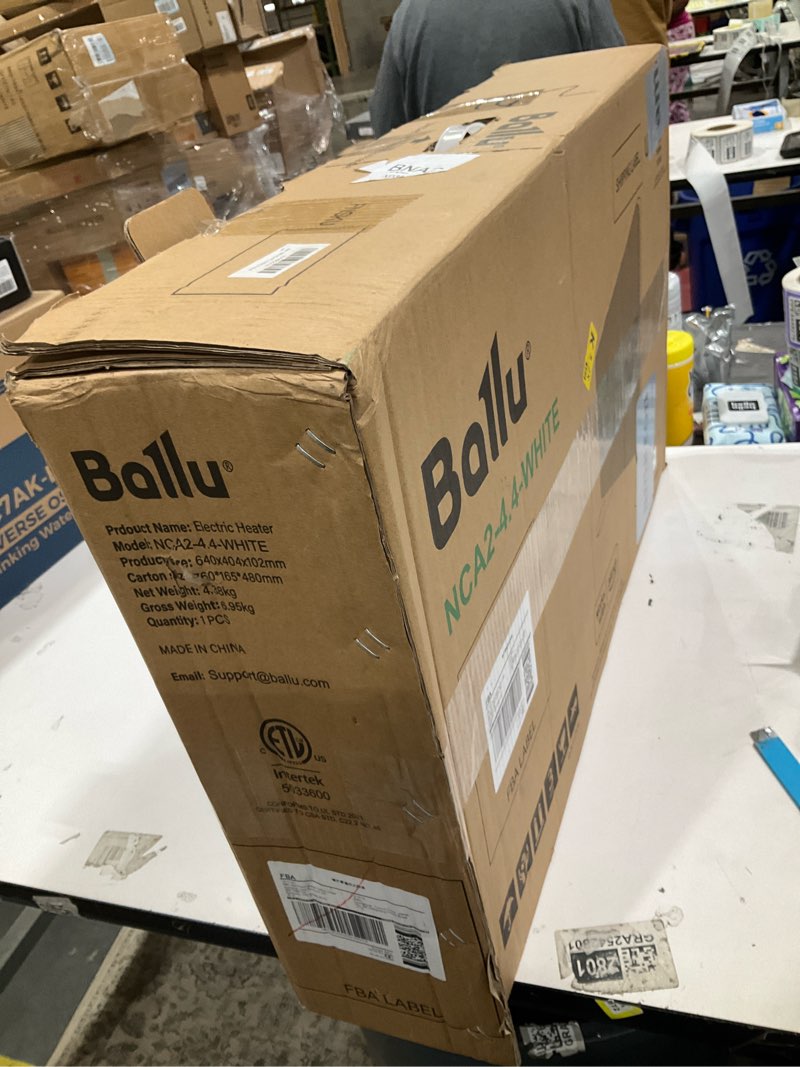 Condition photo showing As Is for Ballu Mica Infrared Space Heater Indoor Use,Large Room Panel Heater with Programmable Thermostat,WiFi App Control,Portable Stand or Wall Mount,Energy Efficient Smart Quiet Heater,Work with Alexa,White