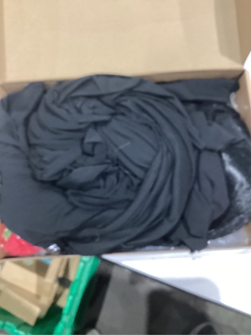 DIYLN Adult Black Gothic Dress for Women Halloween Costumes with Accessories for Vampire Witch Costu