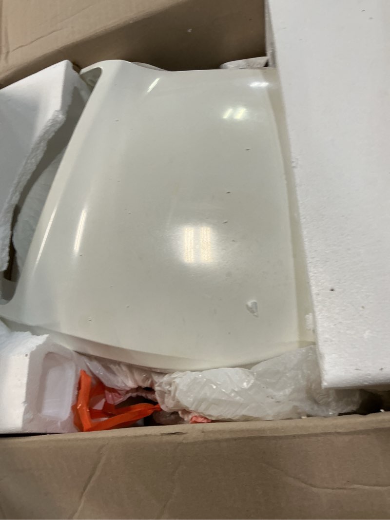 Condition photo showing As Is for Bio Bidet Supreme BB-1000 White Bidet Toilet Seat Adjustable Warm Water  Self Cleaning  Wireless Remote Control  Posterior and Feminine Wash  Electric Bidet  Easy DIY Installation (Round)