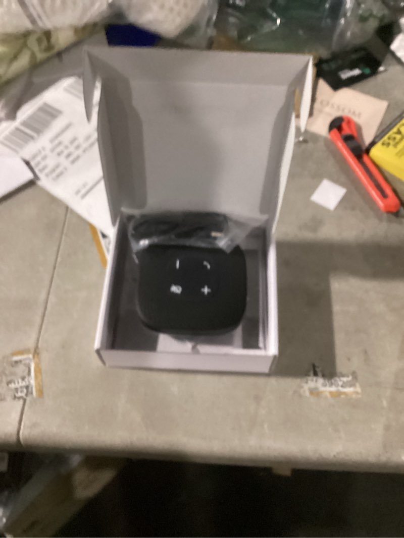 Condition photo showing New/Like New for cyber acoustics conference speakerphone (sp-2000) - usb and bluetooth, advanced dsp with 360 degree noise cancelling microphone with 3m range, 66 ft bt wireless range usb & bt speakerphone