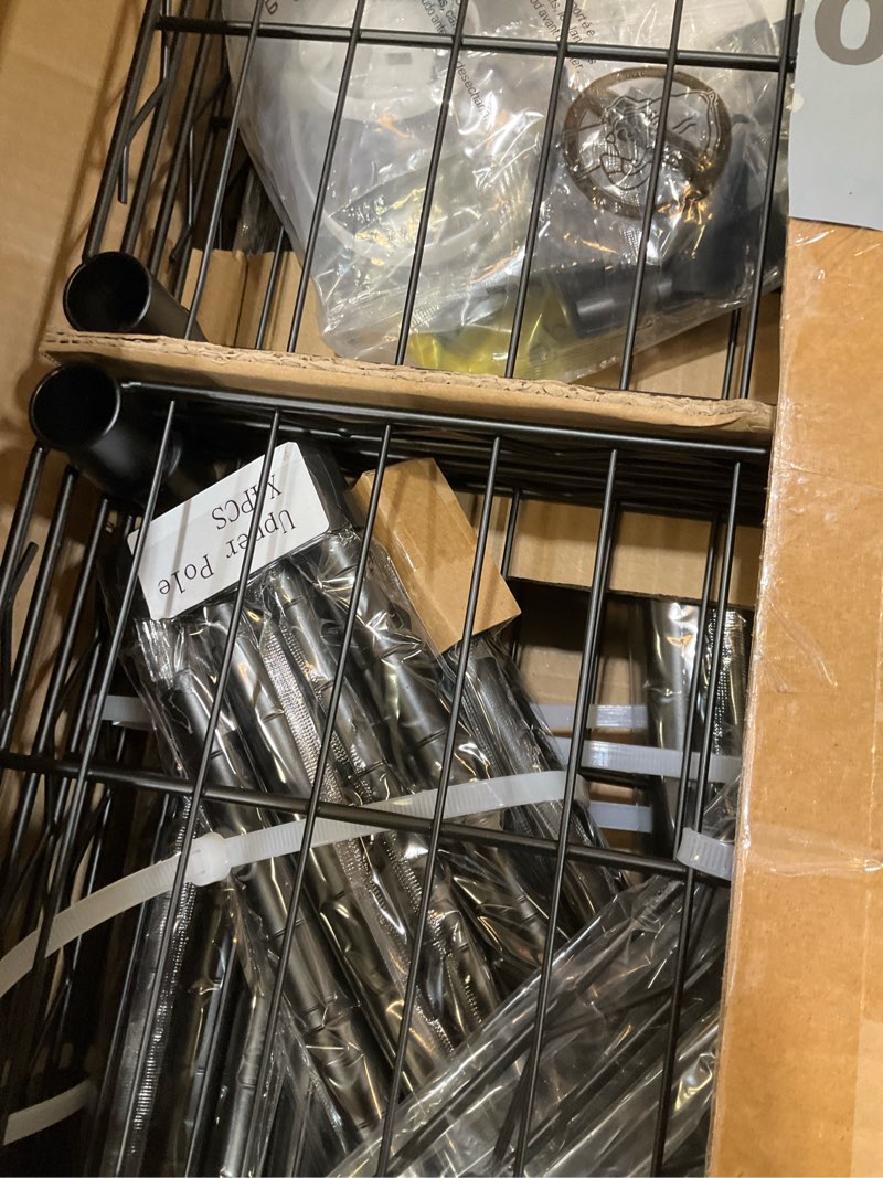 Condition photo showing Good Condition for ulif e10 clothes rack?with stretchable hanger rod?freestanding clothing racks for hanging clothes?adjustable closet organizer system?portable garment rack 73-97"w x 15" d x 72" h?max load 800lbs?black