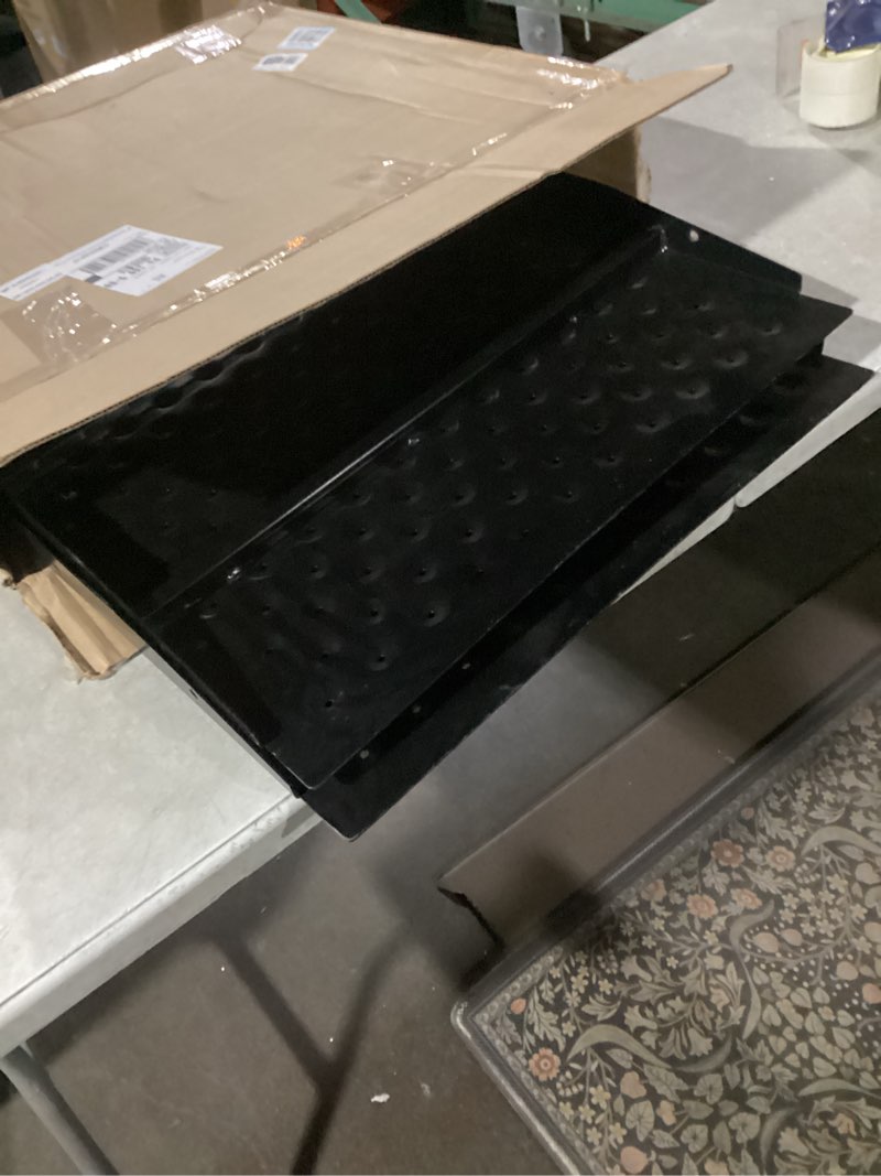 Condition photo showing As Is for shed ramp for riding mower - 29" x 48" heavy-duty kit, dual anti-slip: frosted tape & punched holes, 1500lbs metal loading ramps for snow blower, utv, motorcycles, garages, 2pc, black 29"l x 48"w?2pc)