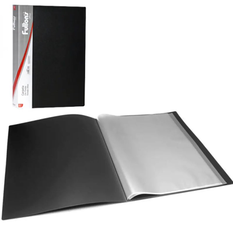Folder with covers customizable, black