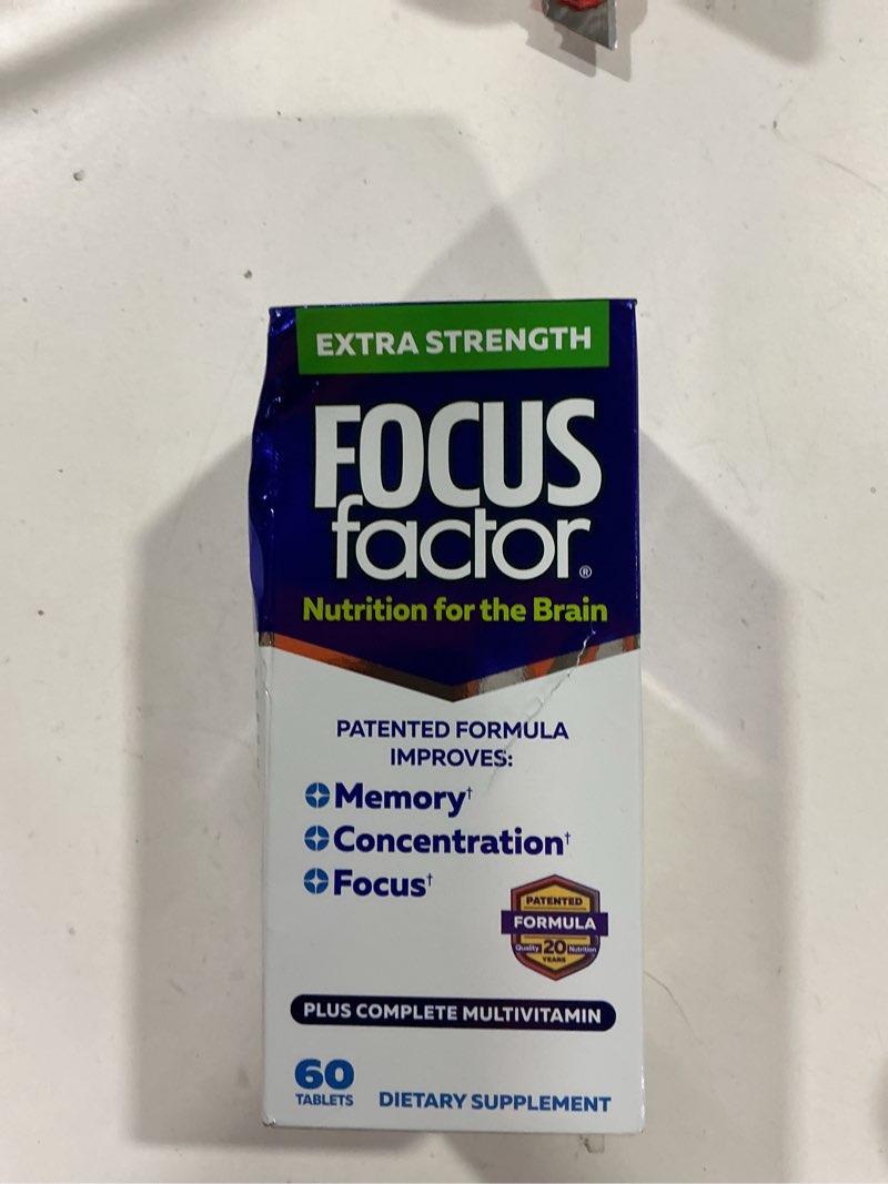 Focus Factor Extra Strength Tablets for Brain Health, 60 Ea, 60Count