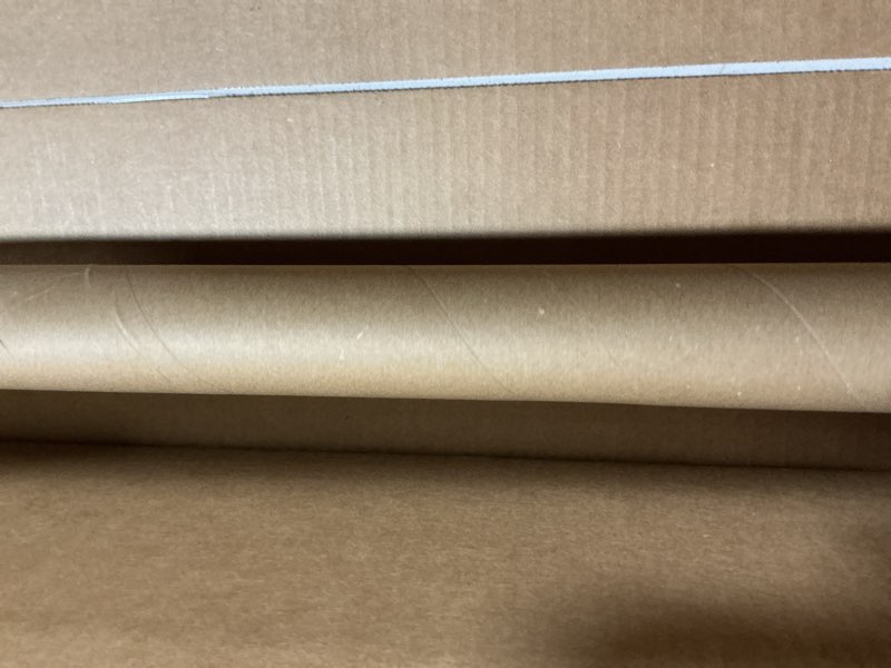 Condition photo showing As Is for powertec clear pvc pipe 2-1/2" x 36" long, 1pk rigid plastic tubing, round tube compatible w/dust collection fitting, for woodworking tool, dust collection system, toy cars and bird feeder (70176v) 2.5'' x 36'' pvc pipe