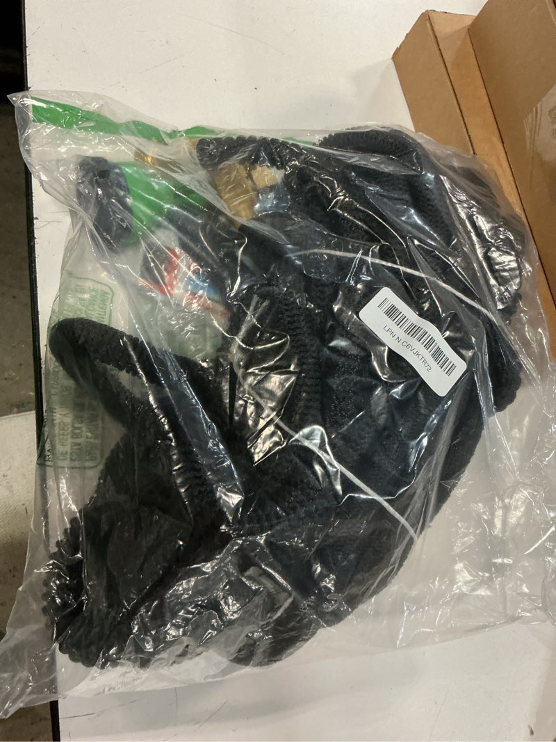 Condition photo showing Good Condition for flexi hose expandable garden hose with 8 function nozzle, 100ft - lightweight retractable garden hose, water hose - no-kink flexibility, 3/4 inch solid brass fittings and double latex core 100ft black