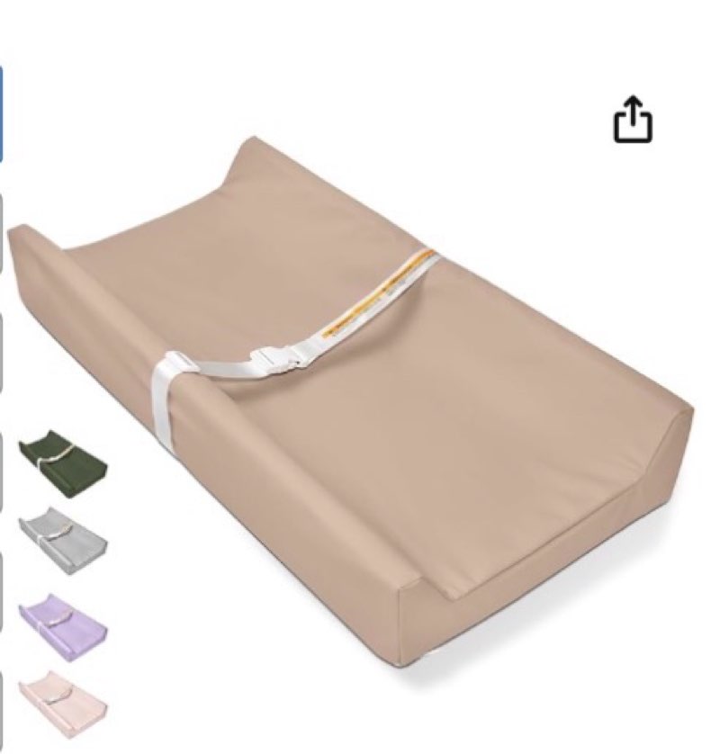 Baby Changing Pad - Vegan Leather Changing Pad, Wipeable Changing Pads, 31.5" x 16" Diaper Waterproof PU Changing Mat for Dresser Table