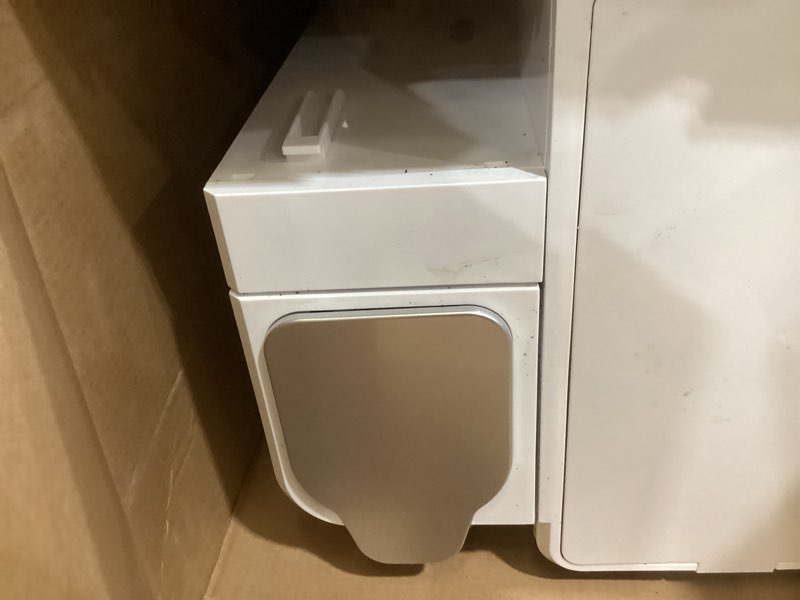 Condition photo showing As Is for cuisinart 12-cup coffee maker, single-serve brewer glass carafe, automatic hot & iced coffee machine, brew strength control and brew pause, ss-16w, white