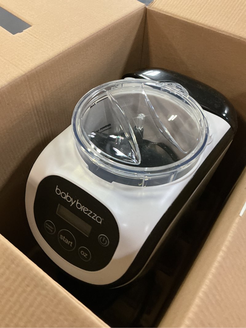 Condition photo showing As Is for Baby Brezza Formula Pro Mini Baby Formula Mixer Machine Fits Small Spaces and is Portable for Travel– Bottle Makers Makes The Perfect Bottle for Your Infant On The Go, White