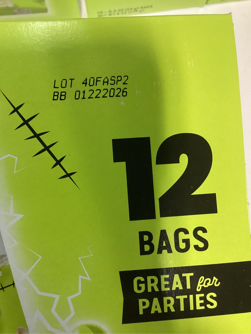 Condition photo showing New/Like New for SkinnyPop Popcorn, Original, Trick or Treat Snack Bags, Gluten-Free, Non-GMO Snacks, 0.5oz, 12 Count BEST BY: 01/22/2026