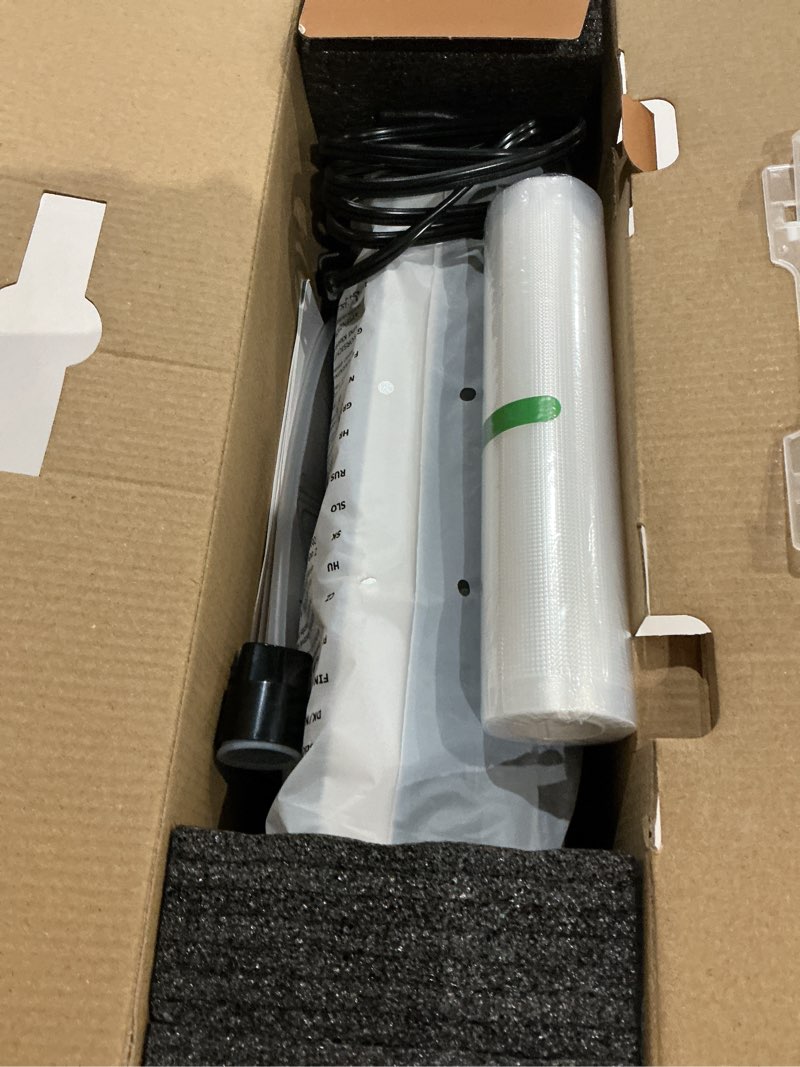 Condition photo showing Good Condition for vacuum sealer machine with airlock proseal system, 10-in-1 vacuum sealer for food, dry & moist modes, compact design with digital timer, built-in cutter & roll storage, stainless steel