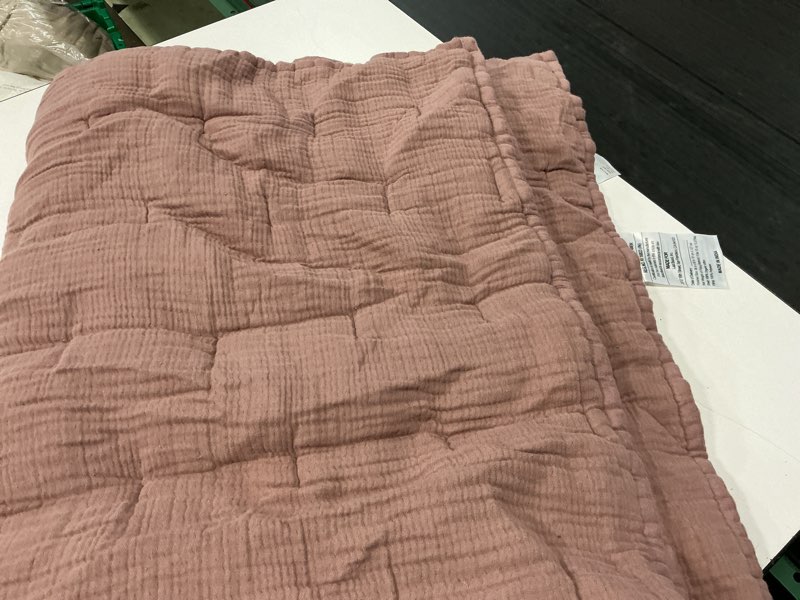 Condition photo showing Good Condition for organic cotton gauze toddler quilt, one size, fig
