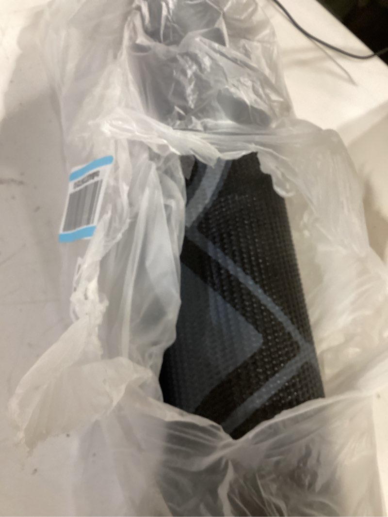 Condition photo showing New/Like New for gaiam print yoga mat, non slip exercise & fitness mat for all types of yoga, pilates & floor exercises mystic ink