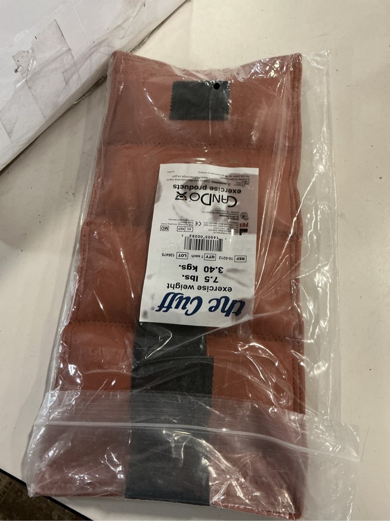 Condition photo showing Good Condition for The Cuff Original Adjustable Ankle and Wrist Weight for Yoga  Dance  Running  Cardio  Aerobics  Toning  and Physical Therapy. 7.5 lb - Orange