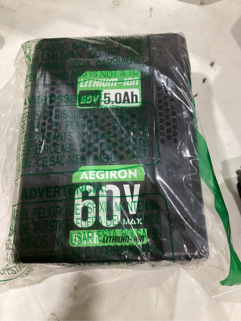 Condition photo showing New/Like New for replacement for greenworks 60v battery 5.0ah, compatible with all greenworks 60 volt lithium-lon battery power tools, replace for 60v battery lb60a02 lb60a03 lb602 lb6025
