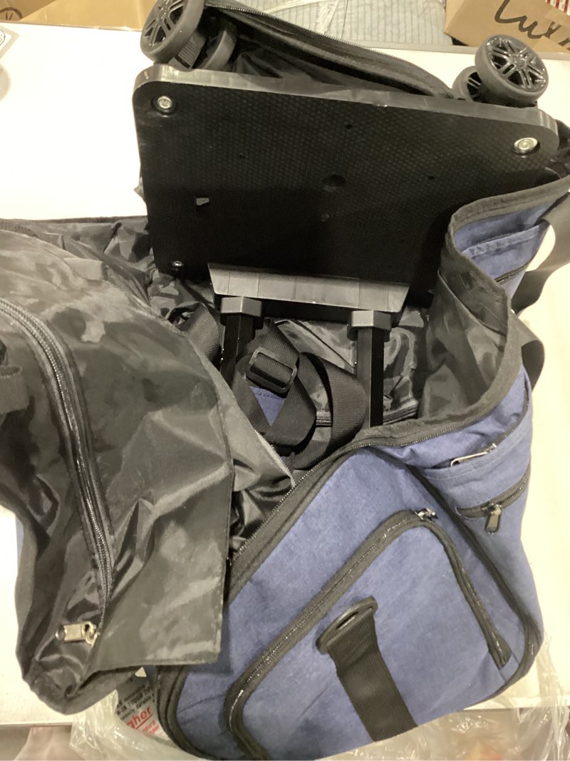 Condition photo showing Good Condition for Bukere Rolling Garment Bag, Travel Garment Duffle Bag with Wheels, Carry on 3 in 1 Suit Luggage Bag with Detachable Trolley for Men Women Business Weekender Grey