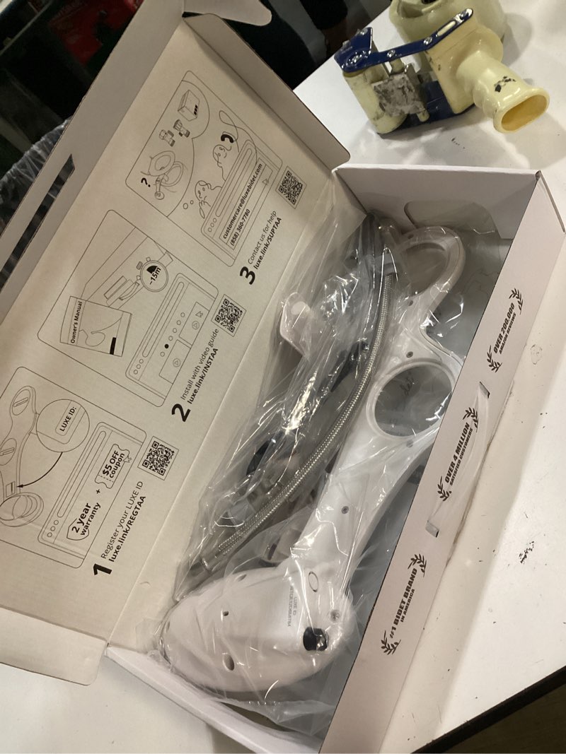 Condition photo showing New/Like New for luxe bidet neo 120 - single nozzle, self-cleaning, non-electric bidet attachment for toilet seat, adjustable water pressure, rear wash (gold)