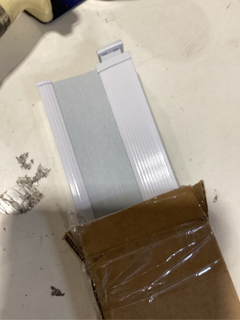 Condition photo showing Good Condition for boolegon no drill cellular shades for indoor windows,noise reducing & thermal insulating honeycomb blinds,cordless free stop blackout blinds easy to install,32" w x 64" h,blackout white blackout white 32"w x 64"h