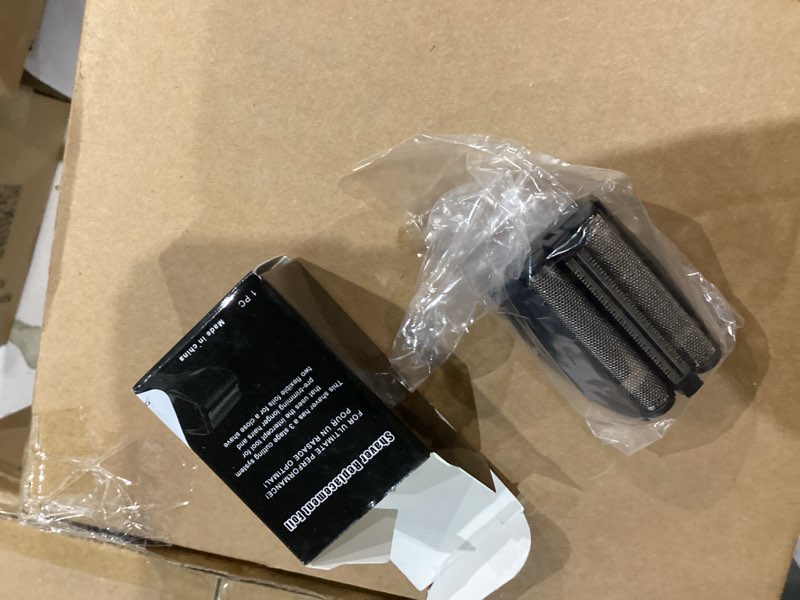 Condition photo showing As Is for shaver replacement blades compatible with remington shaver foil spf-pf head and cutter assembly for remington pf7580,pf7400,pf7500,and pf7600 foil shavers (black/1pcs)