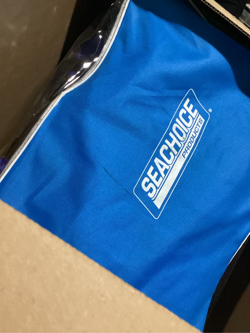 Condition photo showing Good Condition for Seachoice Emergency Marine Foam Flotation Cushion, Square, 15 in. X 15 in, Blue