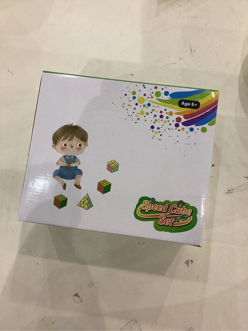 Condition photo showing New/Like New for Speed Cube Set, Puzzle Cube, Magic Cube 2x2 4x4 Pyraminx Pyramid Megaminx Fenghuolun Puzzle Cube Toy Gift for Children Adults, Pack of 5