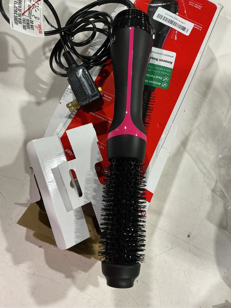 Condition photo showing Good Condition for revlon one-step hair dryer and styler - root booster round brush for styling, dryer brush for fast and easy salon-quality blowout, more shine and less frizz (1-1/2 in) 1 count (pack of 1)