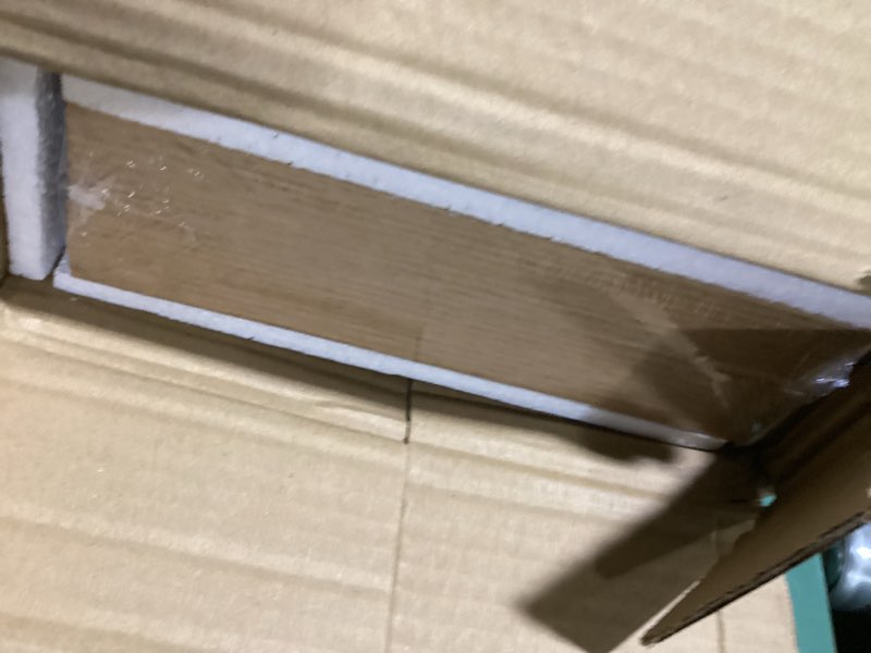 Condition photo showing Good Condition for Fun Memories Floating Shelves - 2 Pack 30 Inch Long Rustic Wooden Wall Shelves - 8 Inch Deep Wall Mounted Storage Shelf with Invisible Heavy-Duty Brackets for Books, Bathroom, Kitchen - Oak Oak 30 Inch, Set of 2