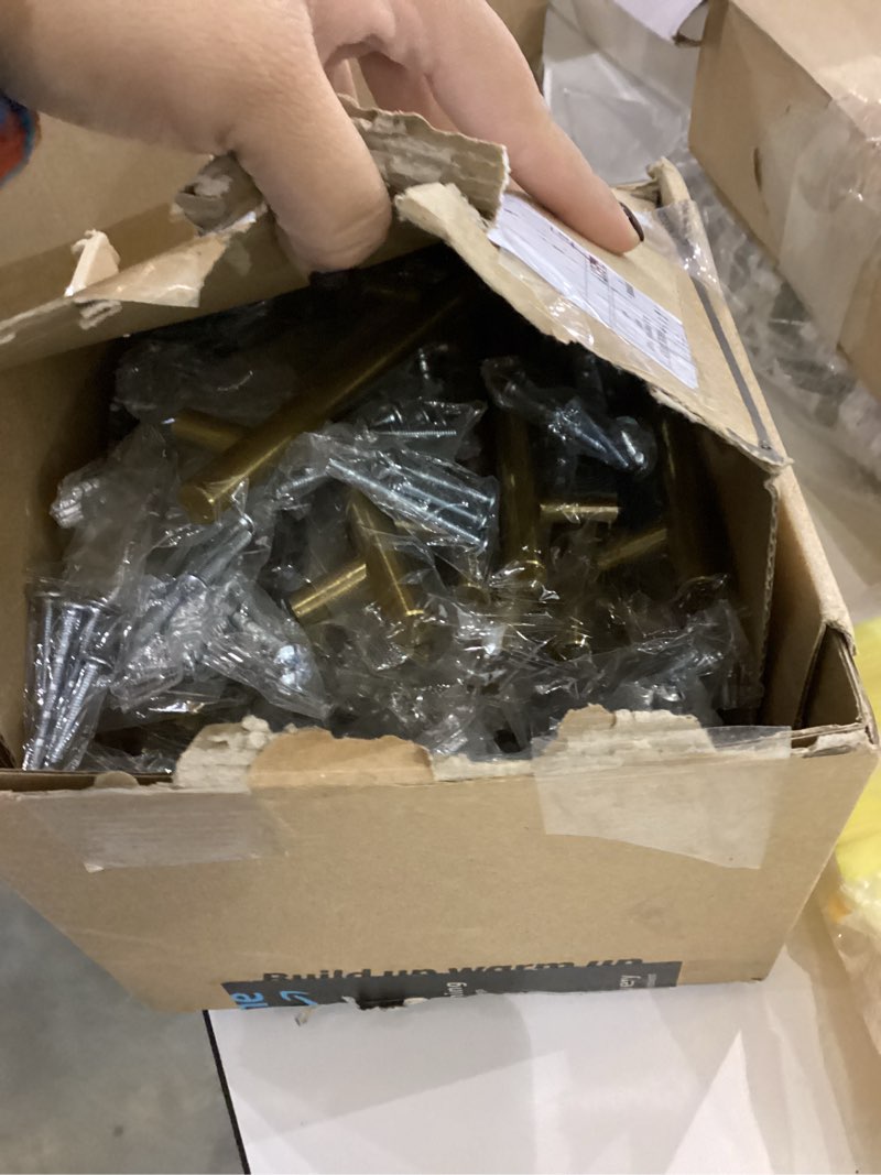 Condition photo showing Good Condition for goldenwarm 50 Pack Brushed Gold Cabinet Handles 3-3/4in Drawer Pulls Brass Kitchen Cabinet Hardware 96mm Centers - LS201GD96 Kitchen Cabinet Bar Handles Pulls for Dresser Drawer ?Hole Centers: 3-3/4in Gold 50