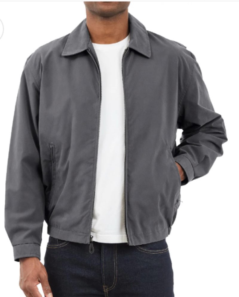 London Fog Men's Auburn Zip-Front Golf Jacket (Regular Tall Sizes), Iron, 2XL Big