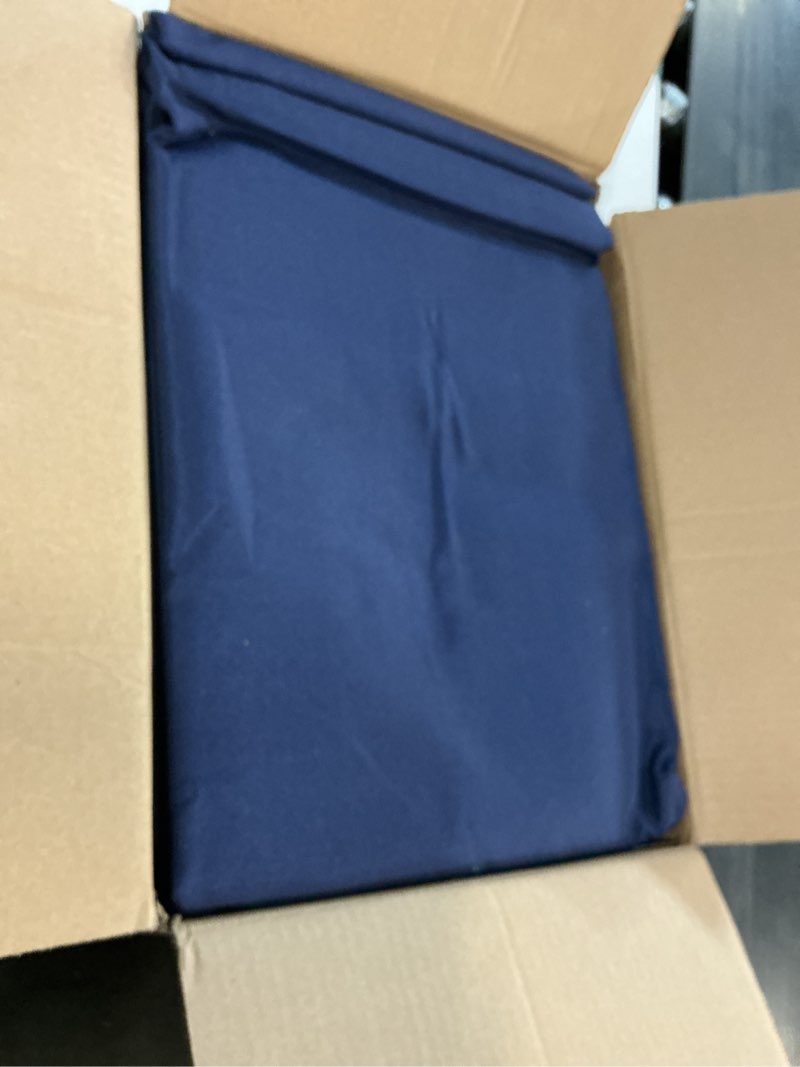 Condition photo showing Good Condition for sancua navy blue tablecloths for 8 foot rectangle tables, 6 pack - 60x120 inch - washable fabric cloth table cloth, reusable polyester table covers for wedding party, banquet, independence day navy blue 6 pack 60x120 inch, rectangle