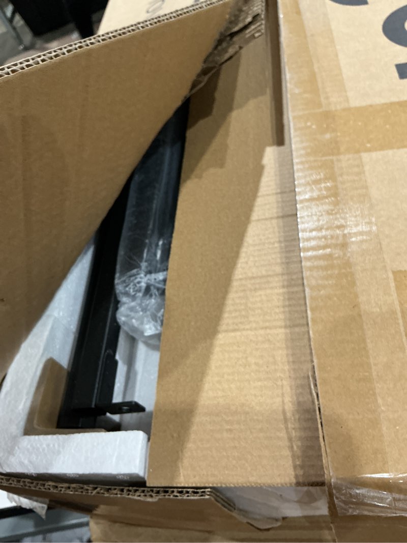 Condition photo showing Good Condition for huuger 63 inch led tv stand for 65 70 inch tv, entertainment center with open shelves and power outlets, tv console for living room, media console with drawers, black 63 inches black
